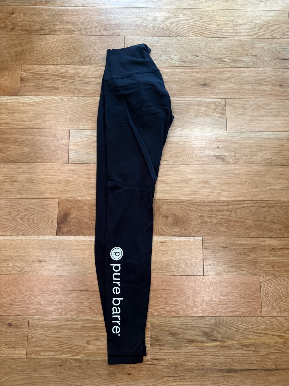 Lululemon Pure Barre Black Align Logo  Leggings Size 4